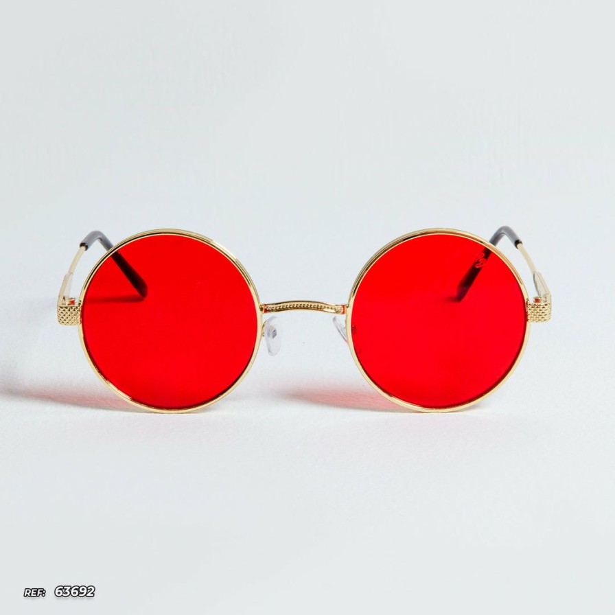 Accessories * | Pit Bull Jeans Round Sunglass Shiny 63692