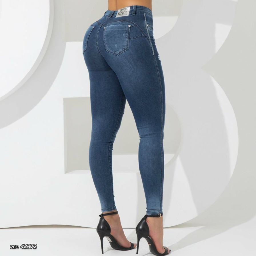 Women * | Representacao Jeans Women Straight Jeans 42372 Turbo Collection