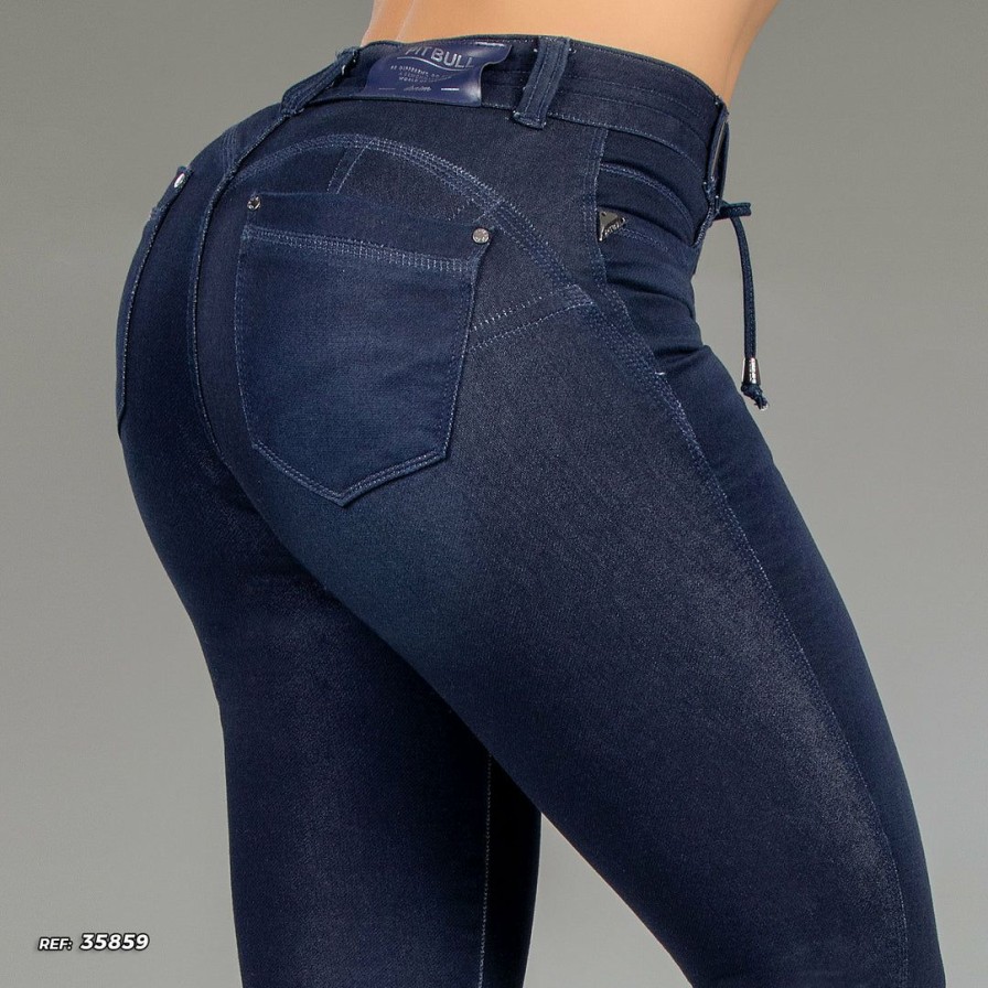 Women * | Pit Bull Jeans Women'S Drawstring Skinny Jogger Jeans 35859