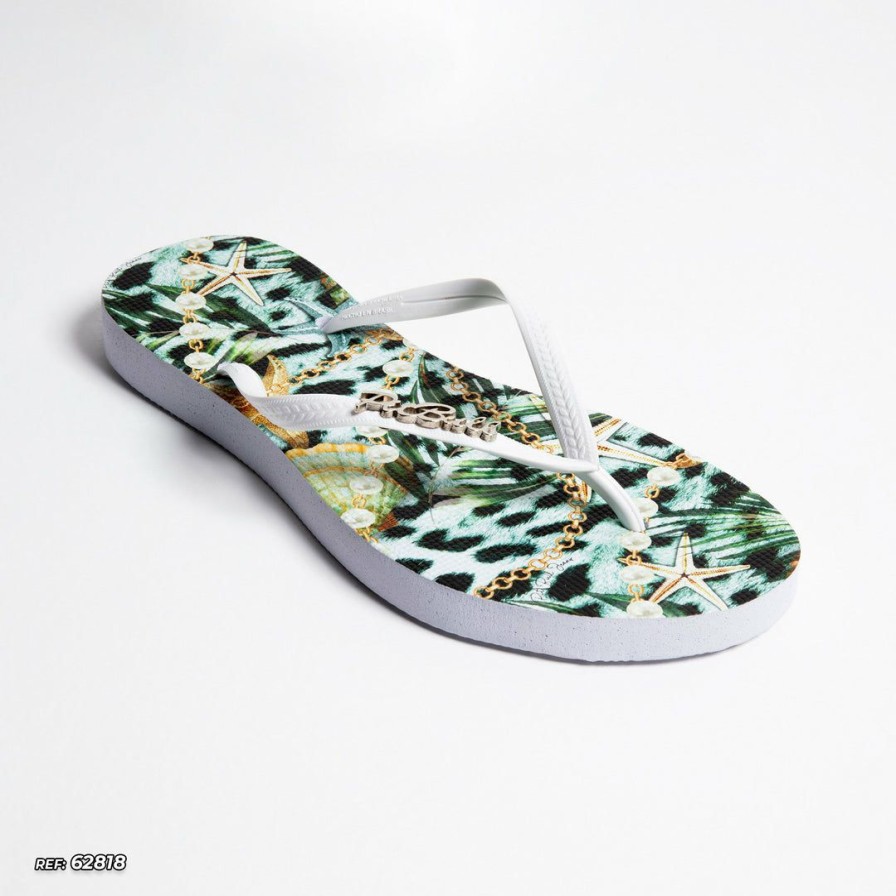 Women * | Mallei Deep Sea Slipper Pit Bull 62818 White