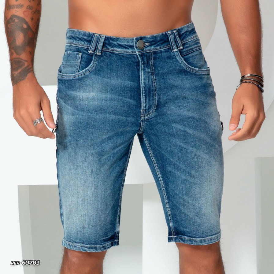 Men * | Pl Representacao Jeans Men'S Denim Shorts With Customization 60703