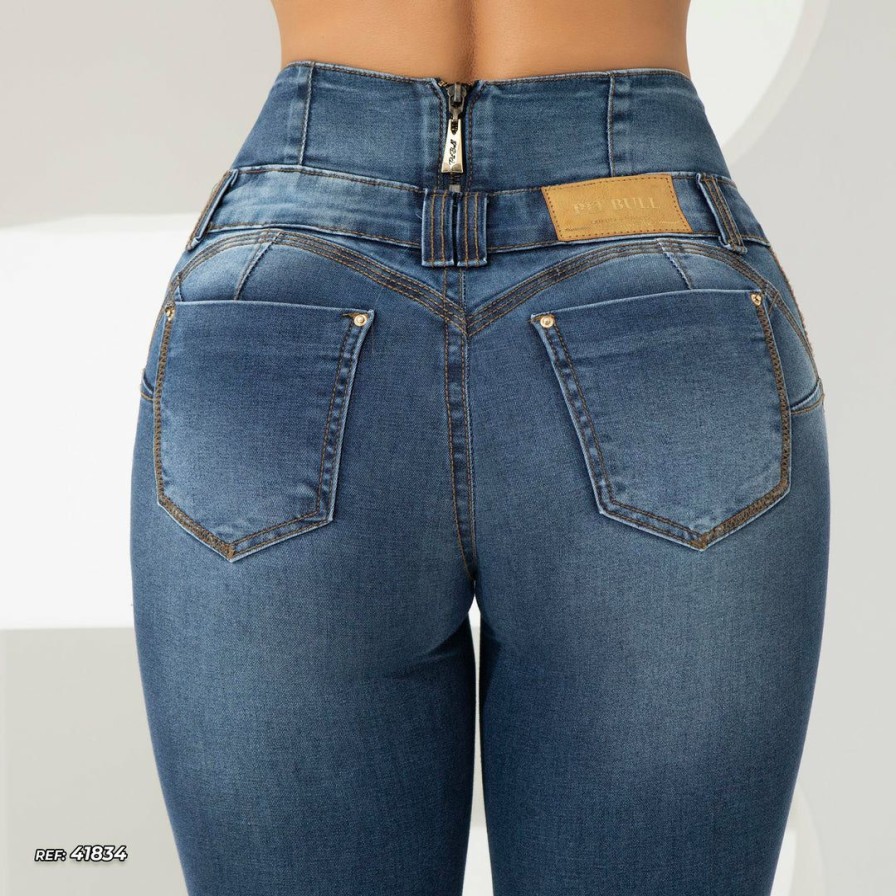 Women * | Representacao Jeans Women Straight Jeans 41834 Turbo Collection