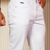 Men * | Pit Bull Jeans 62814 Men'S Classic Shorts With Exclusive Logomania White