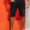 Men * | Pl Jeans 61734 Men'S Dark Denim Shorts Pit Bull Practicality Dark Blue