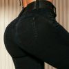 Women * | Pl Jeans Identity 62582 Skinny Pants With High Shaper Waist Butt Lift Effect