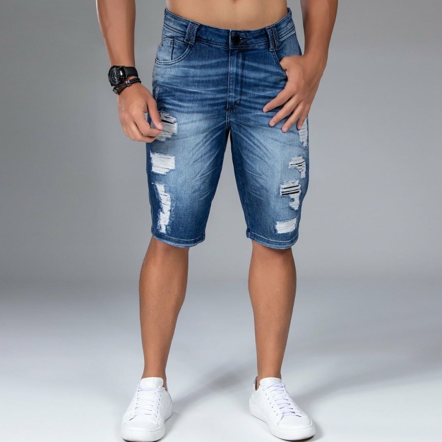 Men * | Representacao Jeans Men'S Denim Shorts 33652