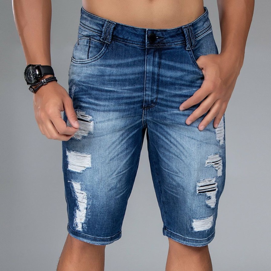 Men * | Representacao Jeans Men'S Denim Shorts 33652