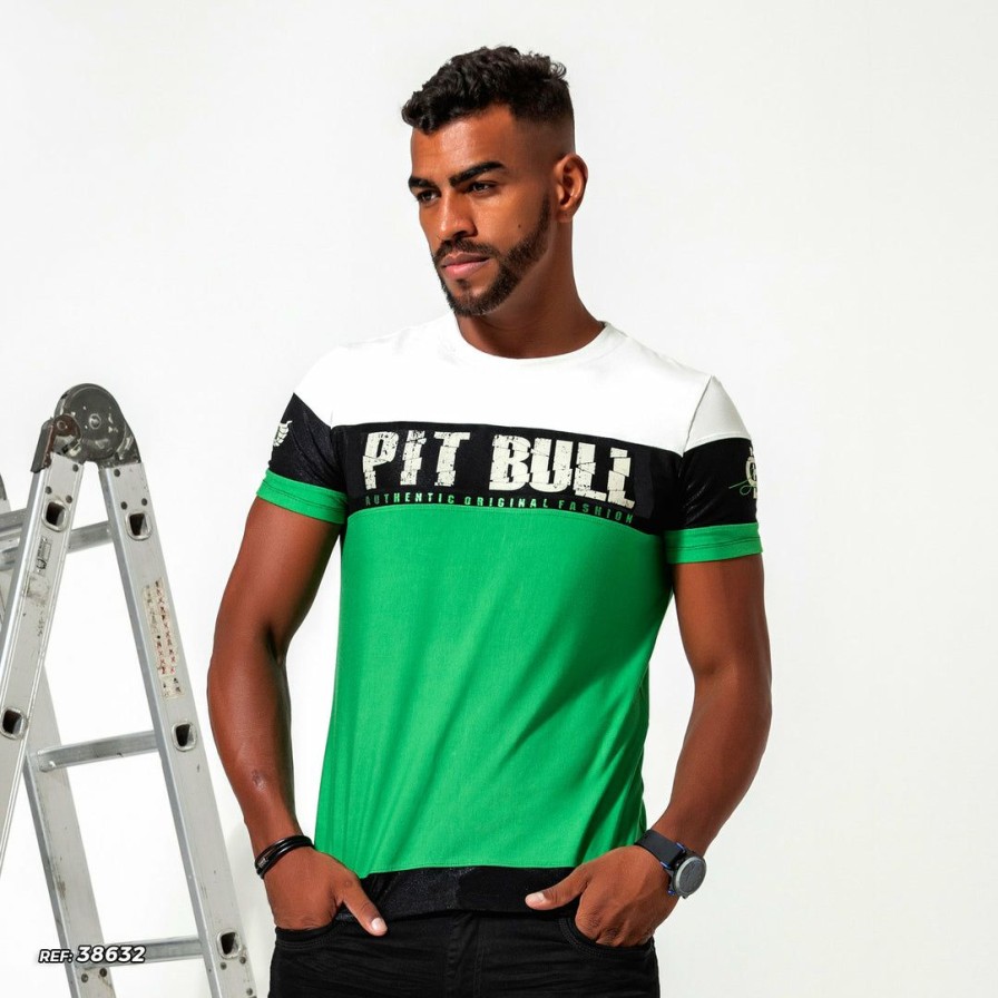 Men * | Pl Malha Men T-Shirt 38632 Black With Green