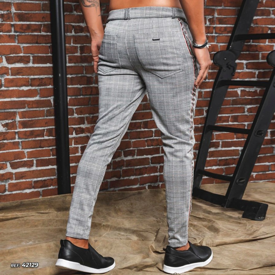 Men * | Representacao Malha Turbo Collection Checkered Men'S Pants 42129 Chess