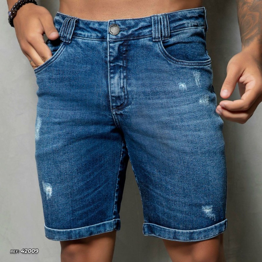 Men * | Representacao Jeans Men Stretch Bermuda 42009