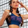 Women * | Pl Fitness News 61281 Cropped Fitness Swimmer With Logomania