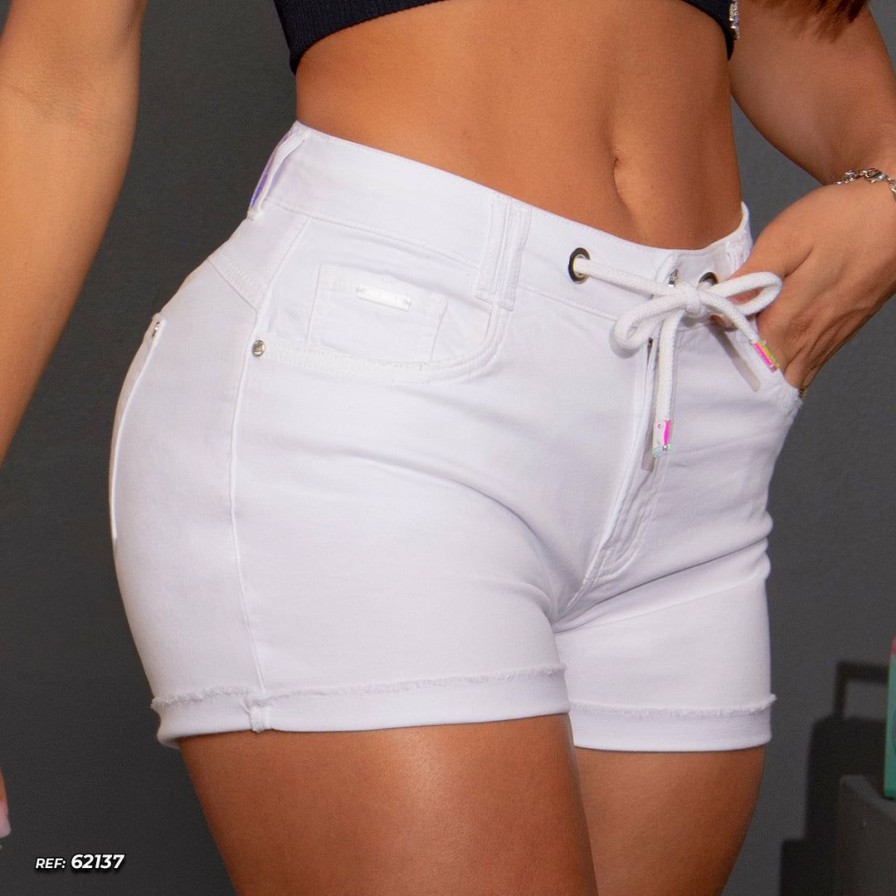 Women * | Pl Jeans 62137 Sexy Shorts Color With Curves Shaper And Butt Lift Effect News