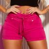 Women * | Pl Jeans Identity 60625 Clochard Shorts Color With Butt Lifting Effect