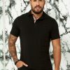 Men * | Pl Malha 61756 Men'S Classic Polo Shirt With Exclusive Logomania Black