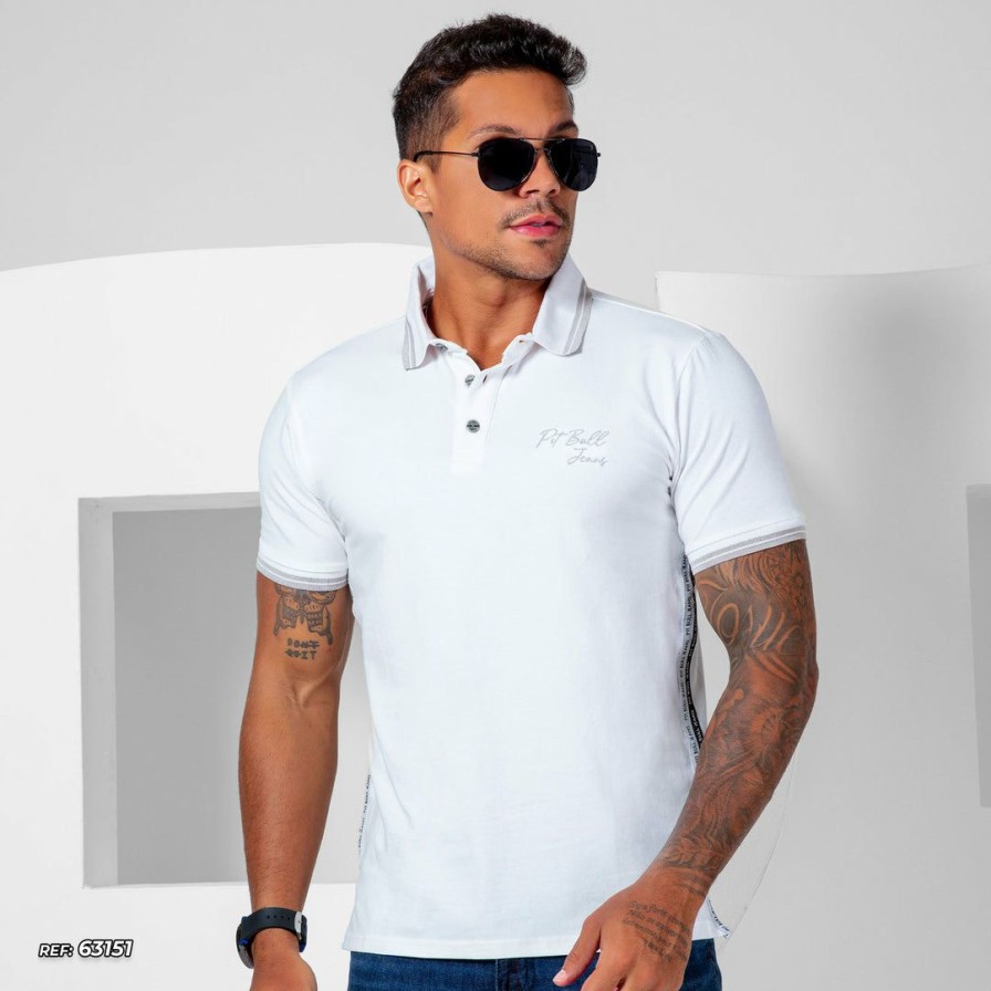 Men * | Aquisicao Malha Movement Men'S Polo T-Shirt Straight Fit With More Comfort 63151